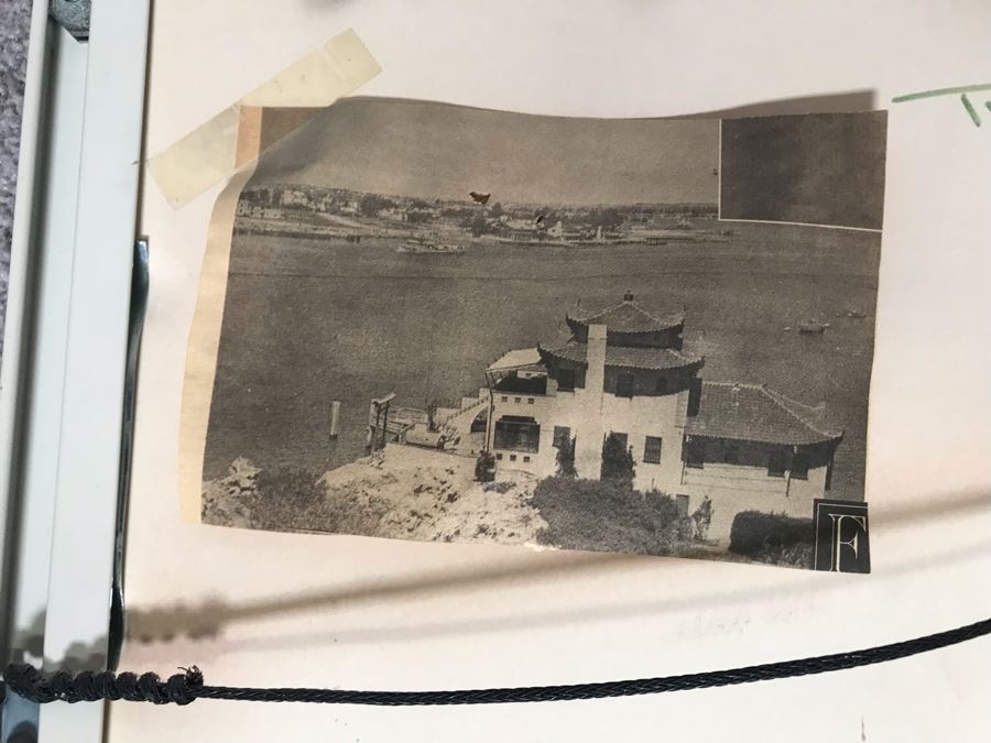 Scott Kennedy Limited Edition Print Of The China House Landmark Built In 1929 Destroyed In 1986 In Corona Del Mar No. 54 Of 200 Signed By Artist 22 X 30.5 [Photo 17]