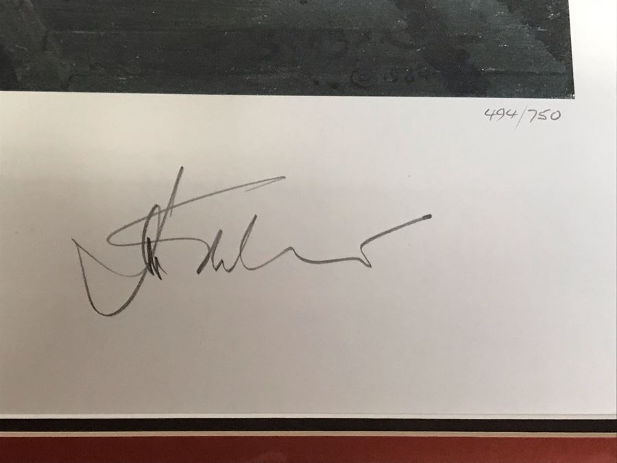 John Stobart Limited Edition Print Titled 'Vineyard Haven' The Topsil Schooner Shenandoah From The Black Dog Tavern In 1984 Signed By Artist 26.5 X 22 [Photo 7]