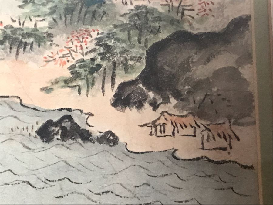 JUST ADDED - Antique Original Signed Asian Landscape Painting By Kano Koho 8.5 X 11.5 [Photo 12]
