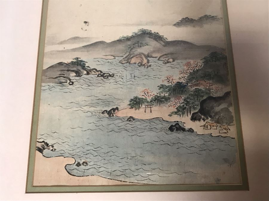 JUST ADDED - Antique Original Signed Asian Landscape Painting By Kano Koho 8.5 X 11.5 [Photo 5]