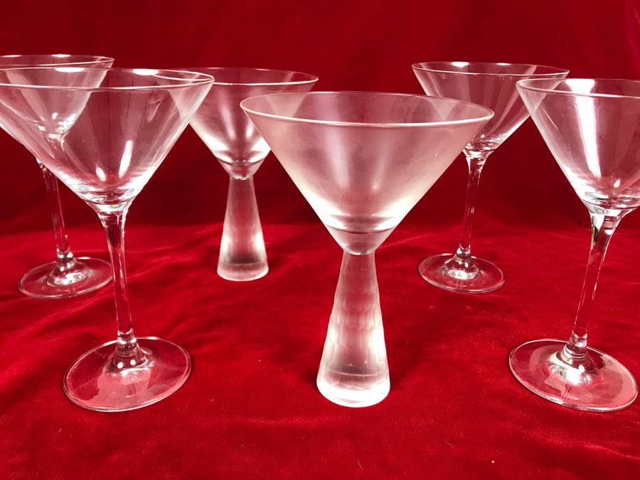 (4) Schott Zwiesel Stemware Glasses And (4) Maker Unknown Tapered Stemware Cocktail Glasses [Photo 3]