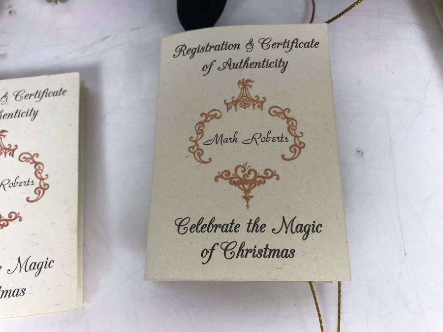 Set Of (4) Mark Roberts Limited Edition Christmas Fairy Faires [Photo 8]