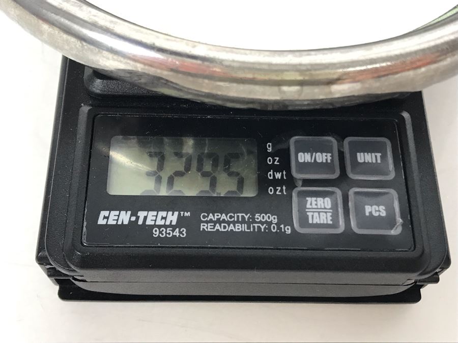 Antique Sterling Silver English Vanity Beveled Glass Mirror 329.5g W/ Glass [Photo 10]