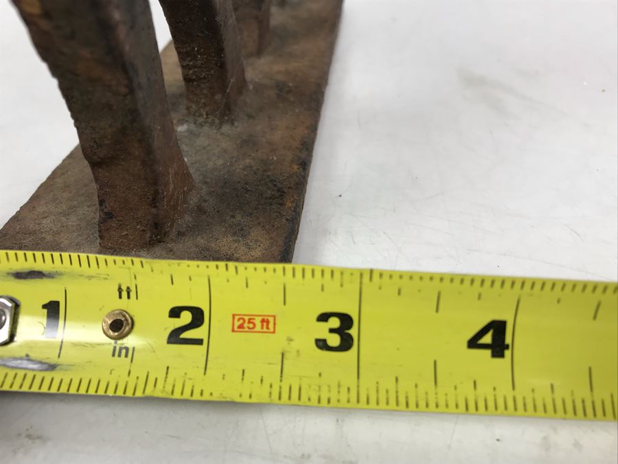 Vintage Cast Iron Cat Boot Scraper Doorstop 10W X 2.5D X 10.5H [Photo 10]