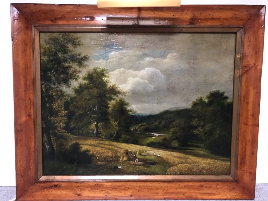 JUST ADDED - Large Trevor James Copy Oil Painting In Nice Frame With Overhead Lighting Purchased From Lyman Drake Antiques For $1,400 40 X 30 [Photo 13]
