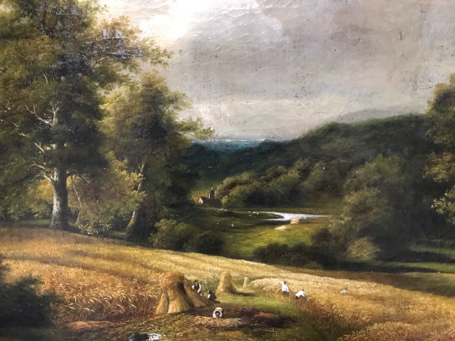 JUST ADDED - Large Trevor James Copy Oil Painting In Nice Frame With Overhead Lighting Purchased From Lyman Drake Antiques For $1,400 40 X 30 [Photo 18]