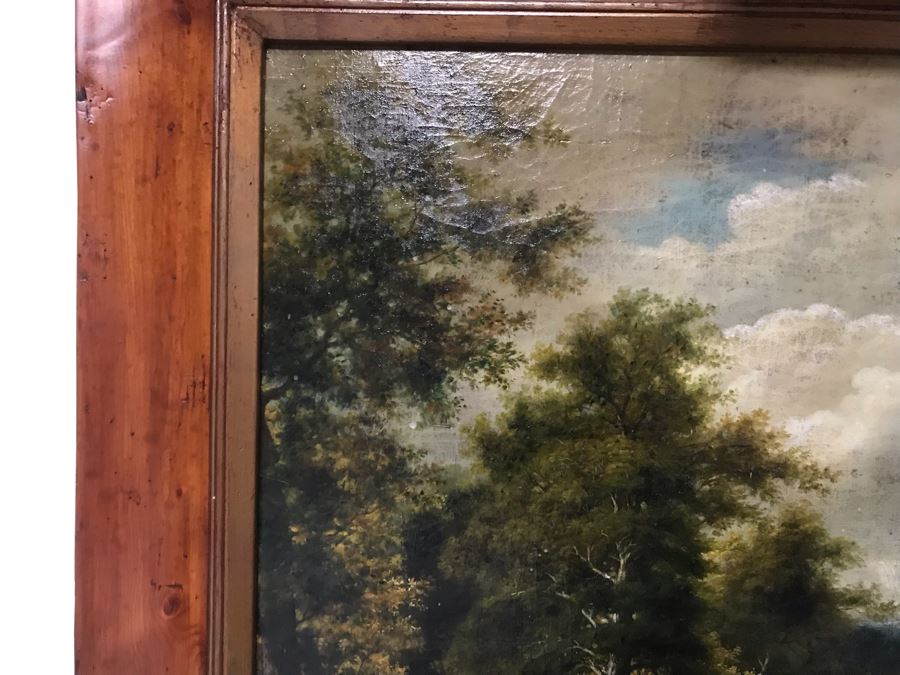 JUST ADDED - Large Trevor James Copy Oil Painting In Nice Frame With Overhead Lighting Purchased From Lyman Drake Antiques For $1,400 40 X 30 [Photo 4]