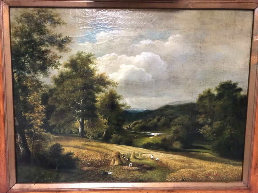 JUST ADDED - Large Trevor James Copy Oil Painting In Nice Frame With Overhead Lighting Purchased From Lyman Drake Antiques For $1,400 40 X 30 [Photo 12]