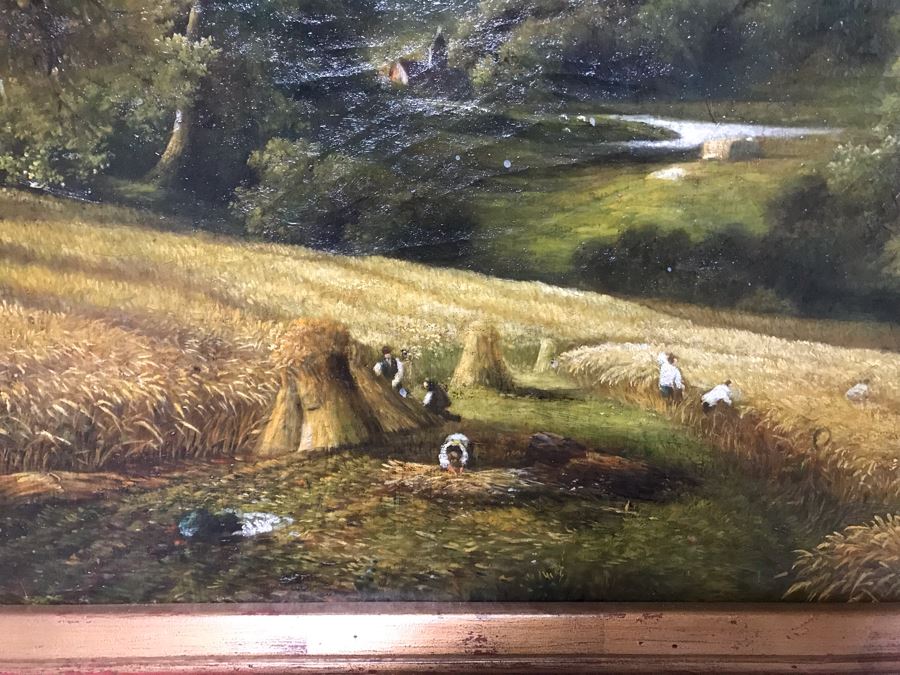 JUST ADDED - Large Trevor James Copy Oil Painting In Nice Frame With Overhead Lighting Purchased From Lyman Drake Antiques For $1,400 40 X 30 [Photo 15]