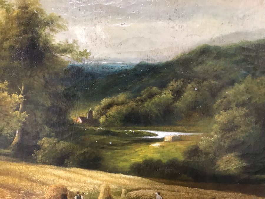 JUST ADDED - Large Trevor James Copy Oil Painting In Nice Frame With Overhead Lighting Purchased From Lyman Drake Antiques For $1,400 40 X 30 [Photo 17]