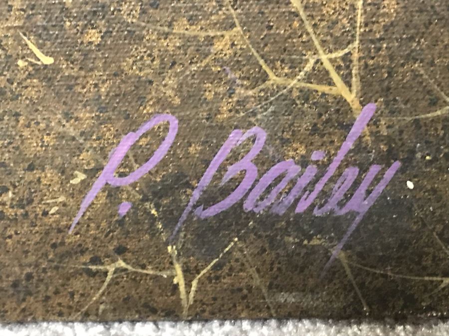 JUST ADDED - Original Oil Painting By P. Bailey 20 X 24 [Photo 9]