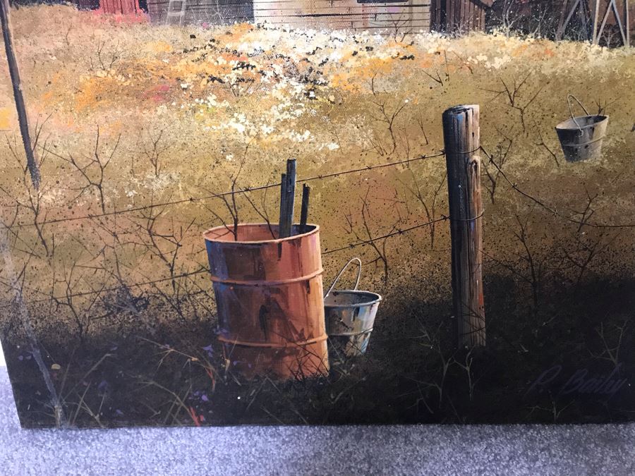 JUST ADDED - Original Oil Painting By P. Bailey 20 X 24 [Photo 5]