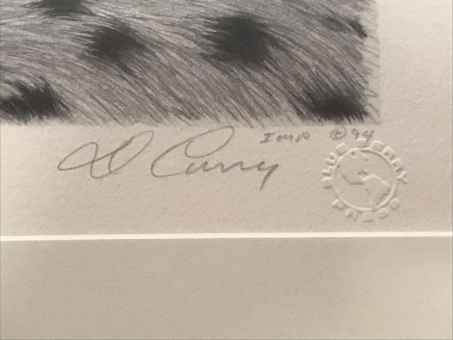 Hand Signed Mylar Lithograph Titled 'Duma II' By Dennis Curry 18 X 10 [Photo 6]