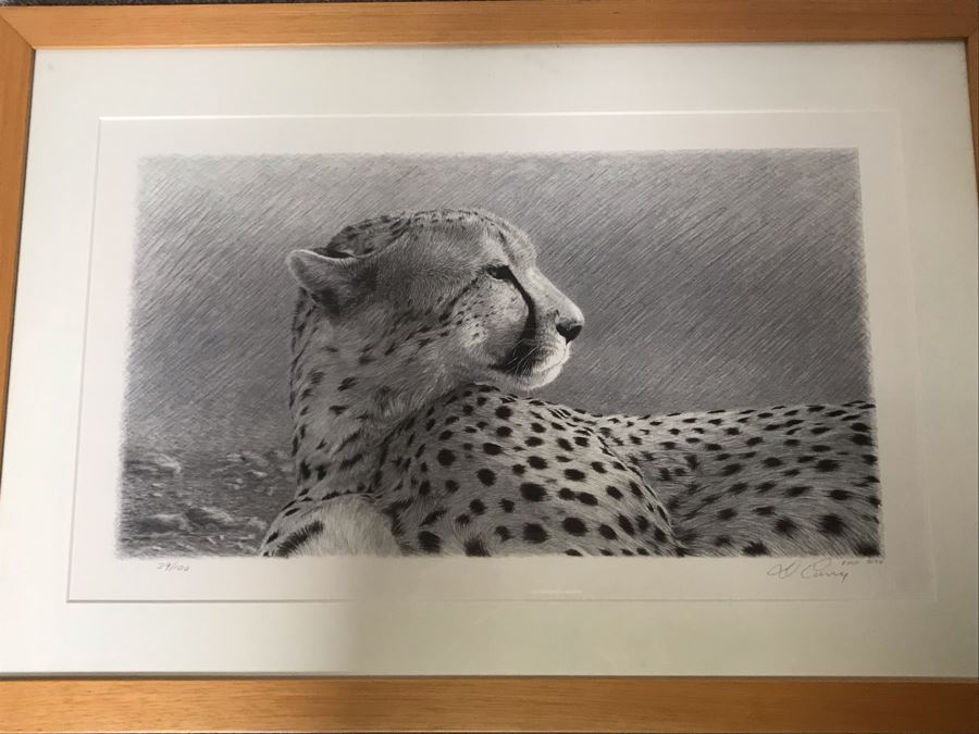 Hand Signed Mylar Lithograph Titled 'Duma II' By Dennis Curry 18 X 10 [Photo 3]