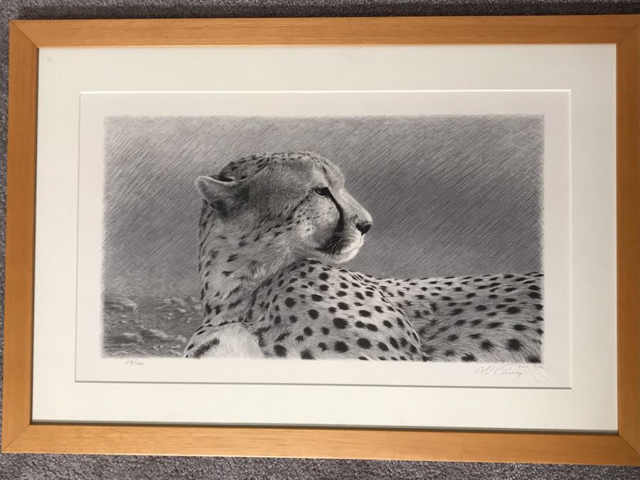 JUST ADDED - Hand Signed Mylar Lithograph Titled 'Duma II' By Dennis Curry 18 X 10 [Photo 1]