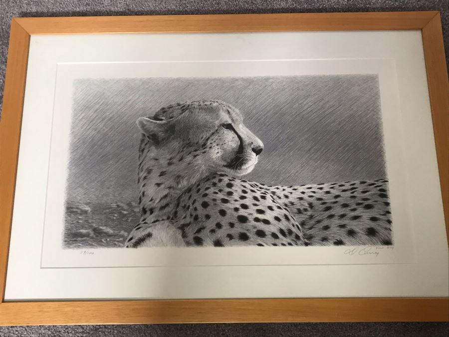 Hand Signed Mylar Lithograph Titled 'Duma II' By Dennis Curry 18 X 10 [Photo 2]