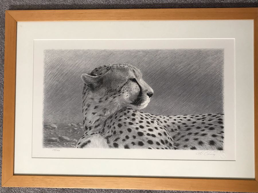 Hand Signed Mylar Lithograph Titled 'Duma II' By Dennis Curry 18 X 10 [Photo 8]