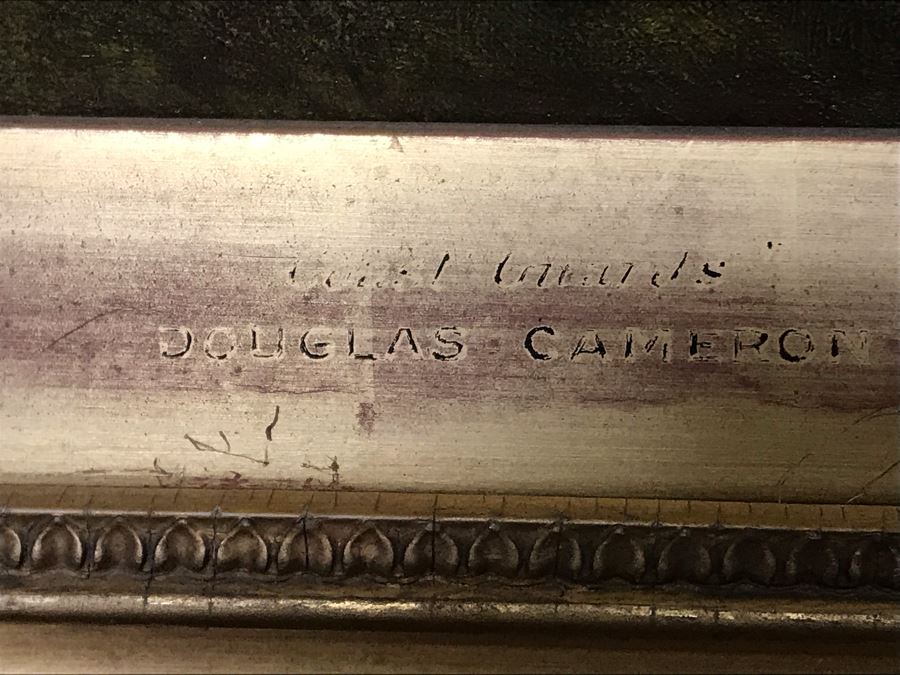 JUST ADDED - Large Original Oil Painting Of Cattle By Douglas Cameron In Stunning Gilded Frame 30 X 20 [Photo 18]