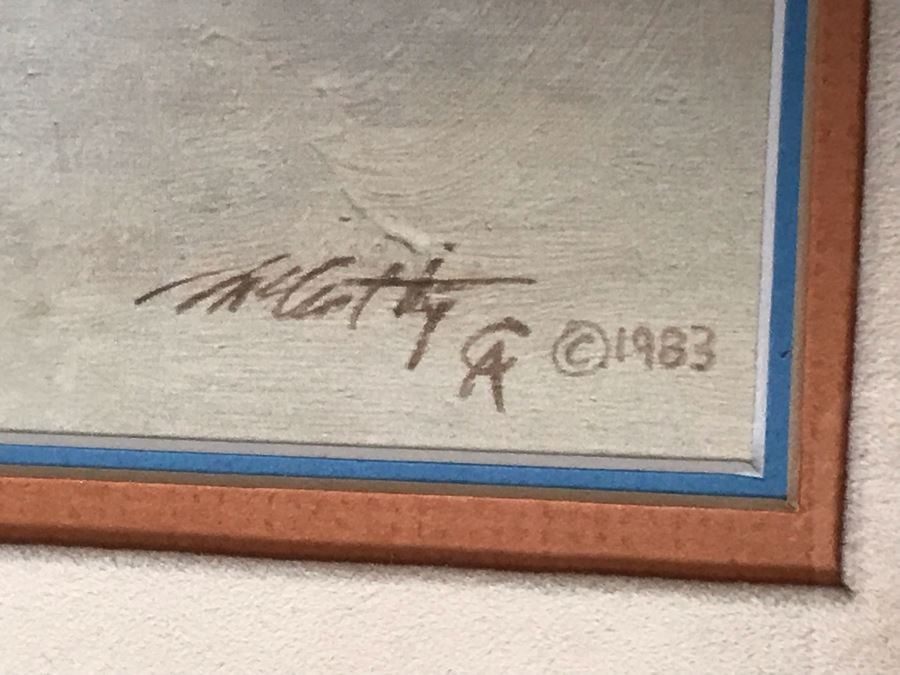 Frank McCarthy (1924-2002) Limited Edition Print Titled 'Charging The Challenger' Hand Signed 9 X 19 No. 242 Of 1000 [Photo 11]