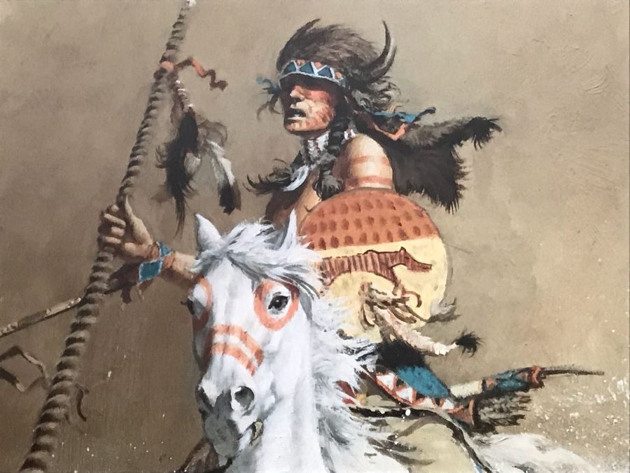 Frank McCarthy (1924-2002) Limited Edition Print Titled 'Charging The Challenger' Hand Signed 9 X 19 No. 242 Of 1000 [Photo 6]