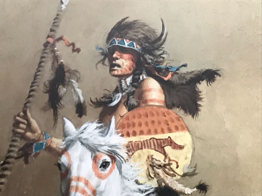 Frank McCarthy (1924-2002) Limited Edition Print Titled 'Charging The Challenger' Hand Signed 9 X 19 No. 242 Of 1000 [Photo 7]