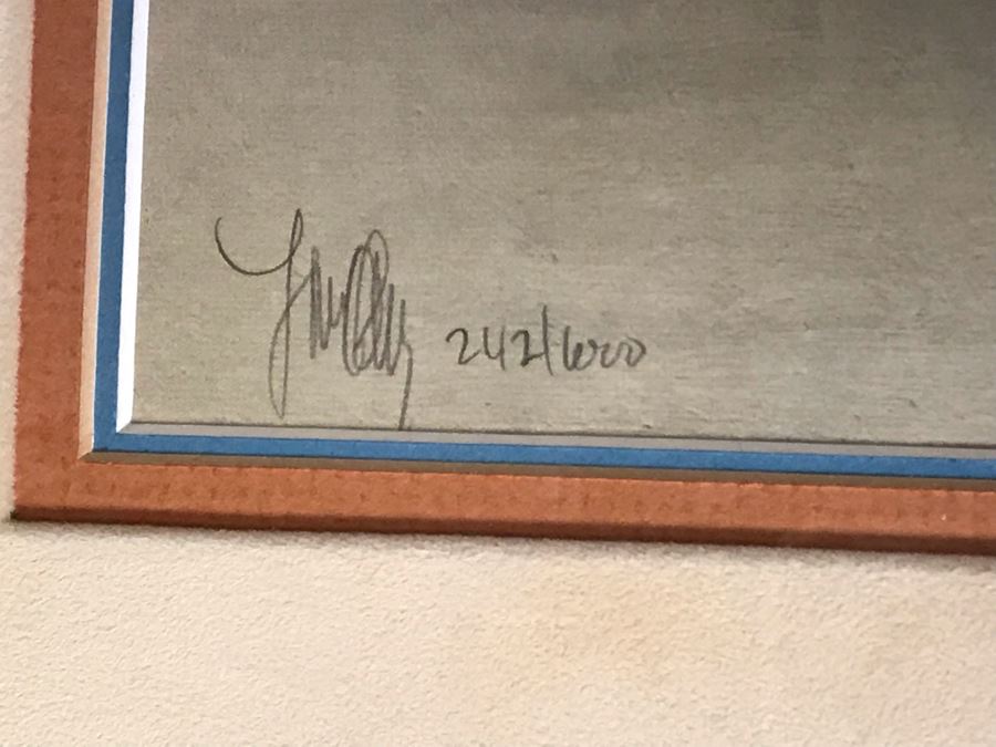 Frank McCarthy (1924-2002) Limited Edition Print Titled 'Charging The Challenger' Hand Signed 9 X 19 No. 242 Of 1000 [Photo 10]