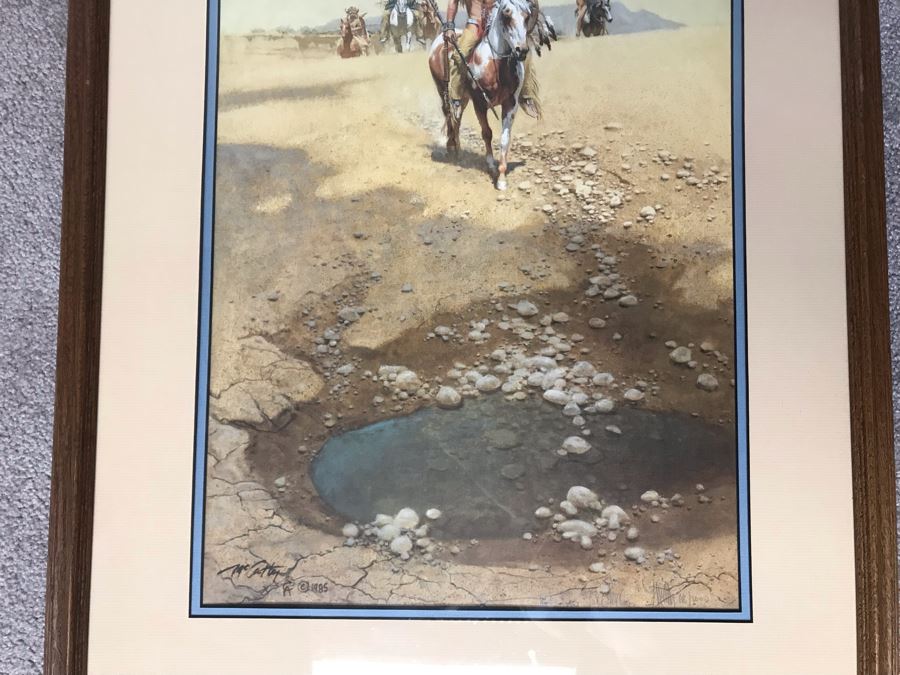 Frank McCarthy (1924-2002) Limited Edition Print Titled 'Comanche War Trail' Hand Signed 14 X 19 No. 616 Of 1000 [Photo 7]