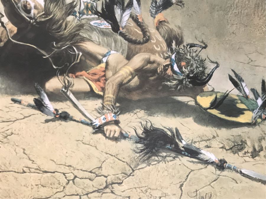 JUST ADDED - Frank McCarthy (1924-2002) Limited Edition Print Titled 'The Coup' Hand Signed 21.5 X 16 No. 720 Of 1000 [Photo 7]