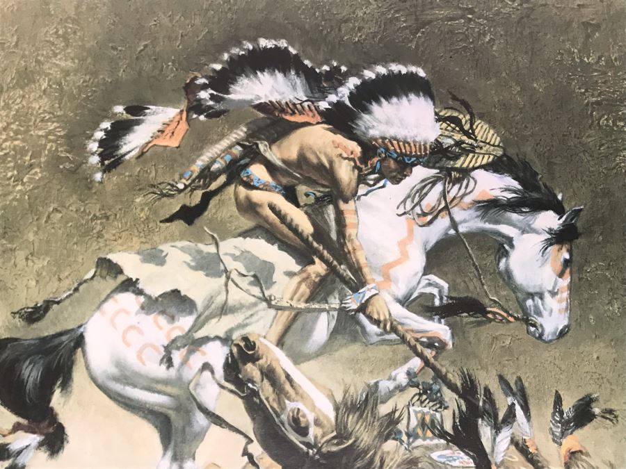 JUST ADDED - Frank McCarthy (1924-2002) Limited Edition Print Titled 'The Coup' Hand Signed 21.5 X 16 No. 720 Of 1000 [Photo 5]