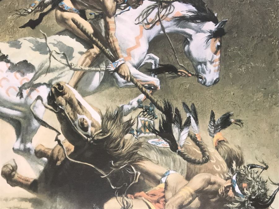 JUST ADDED - Frank McCarthy (1924-2002) Limited Edition Print Titled 'The Coup' Hand Signed 21.5 X 16 No. 720 Of 1000 [Photo 6]