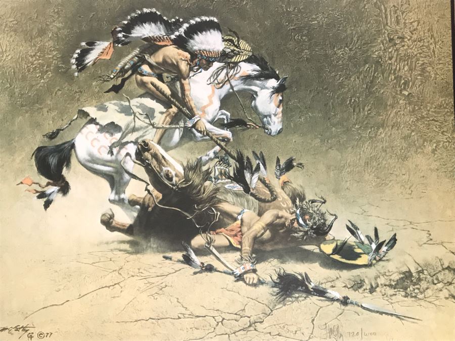 JUST ADDED - Frank McCarthy (1924-2002) Limited Edition Print Titled 'The Coup' Hand Signed 21.5 X 16 No. 720 Of 1000 [Photo 4]