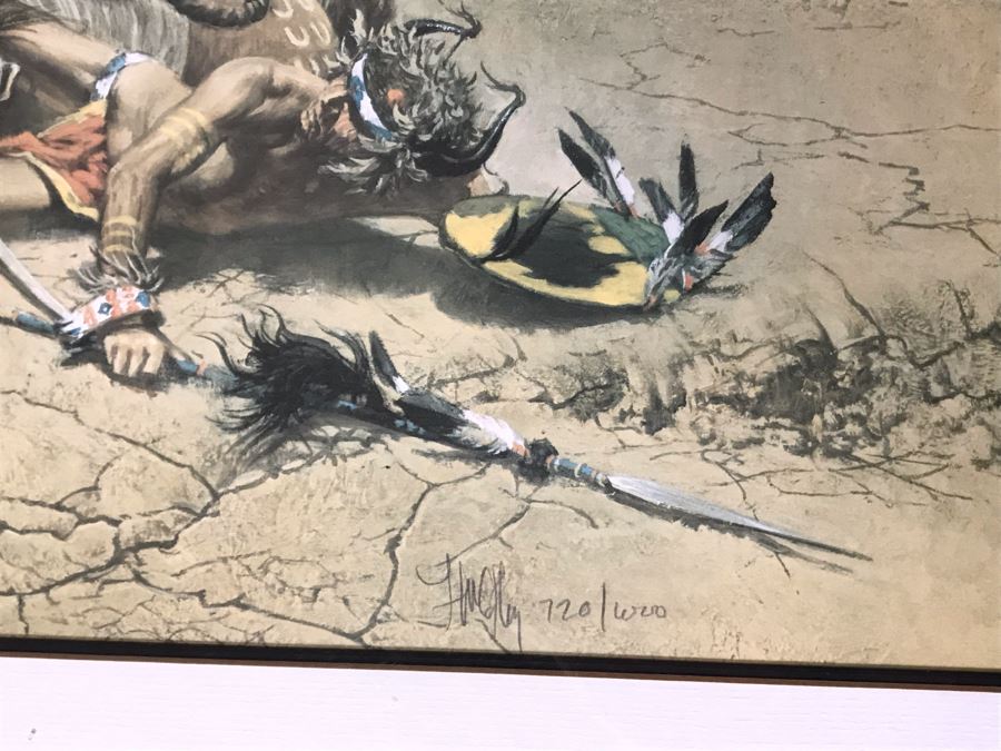 JUST ADDED - Frank McCarthy (1924-2002) Limited Edition Print Titled 'The Coup' Hand Signed 21.5 X 16 No. 720 Of 1000 [Photo 8]