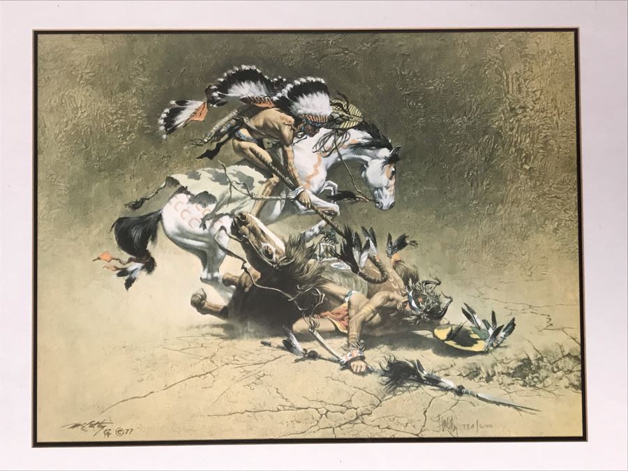 JUST ADDED - Frank McCarthy (1924-2002) Limited Edition Print Titled 'The Coup' Hand Signed 21.5 X 16 No. 720 Of 1000 [Photo 3]
