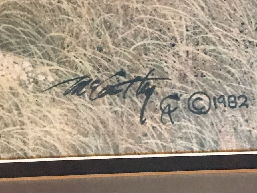 Frank McCarthy (1924-2002) Limited Edition Print Titled 'Watching The Wagons' Hand Signed 27.5 X 17 No. 242 Of 1400 [Photo 9]