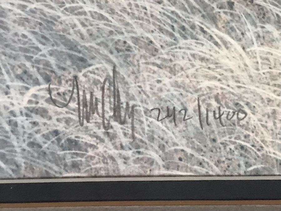 Frank McCarthy (1924-2002) Limited Edition Print Titled 'Watching The Wagons' Hand Signed 27.5 X 17 No. 242 Of 1400 [Photo 8]