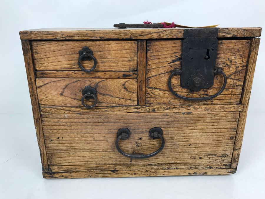 Small Japanese Chest In Kiri Wood Menji Period Late 19th Century 12.5W X 9D X 9H Retails $275 [Photo 1]