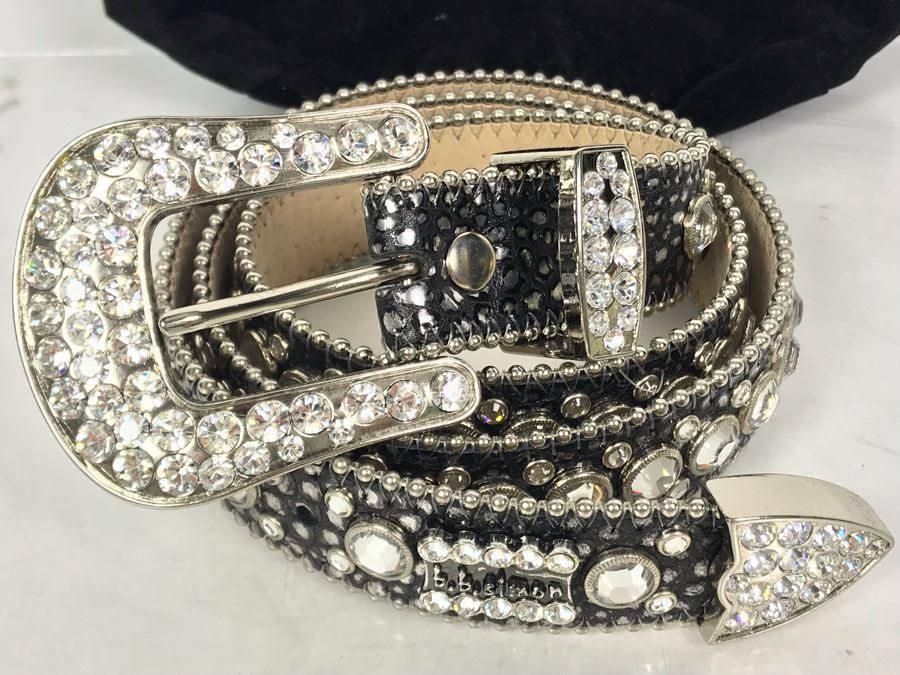 B.B. Simon Swarovski Crystal Belt Size XL 39 Retails $500-$600 [Photo 5]