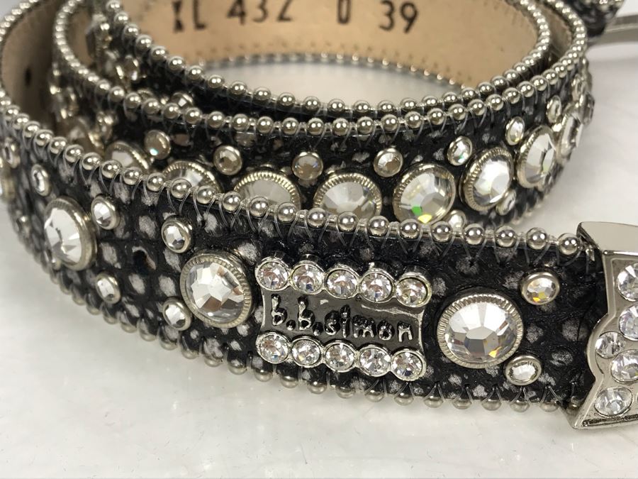 B.B. Simon Swarovski Crystal Belt Size XL 39 Retails $500-$600 [Photo 8]