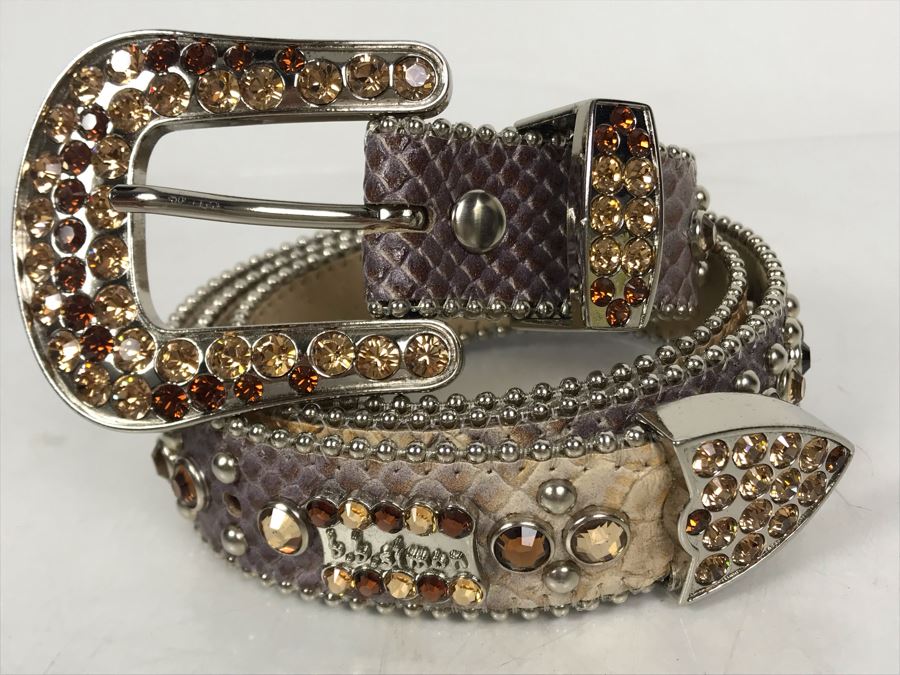 B.B. Simon Swarovski Crystal Belt Size L 32 Retails $500-$600 [Photo 6]