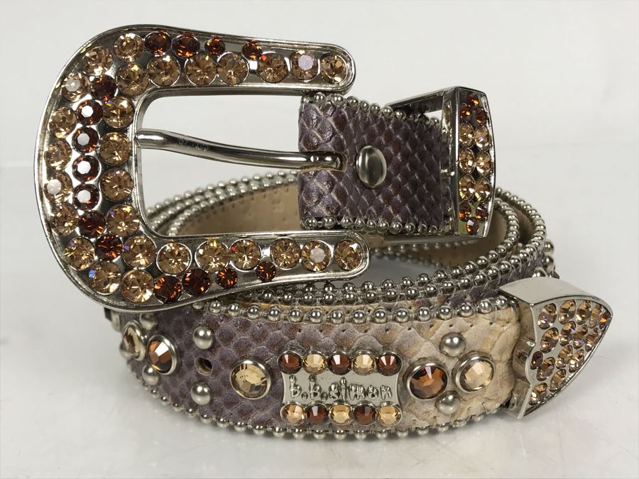 B.B. Simon Swarovski Crystal Belt Size L 32 Retails $500-$600 [Photo 3]