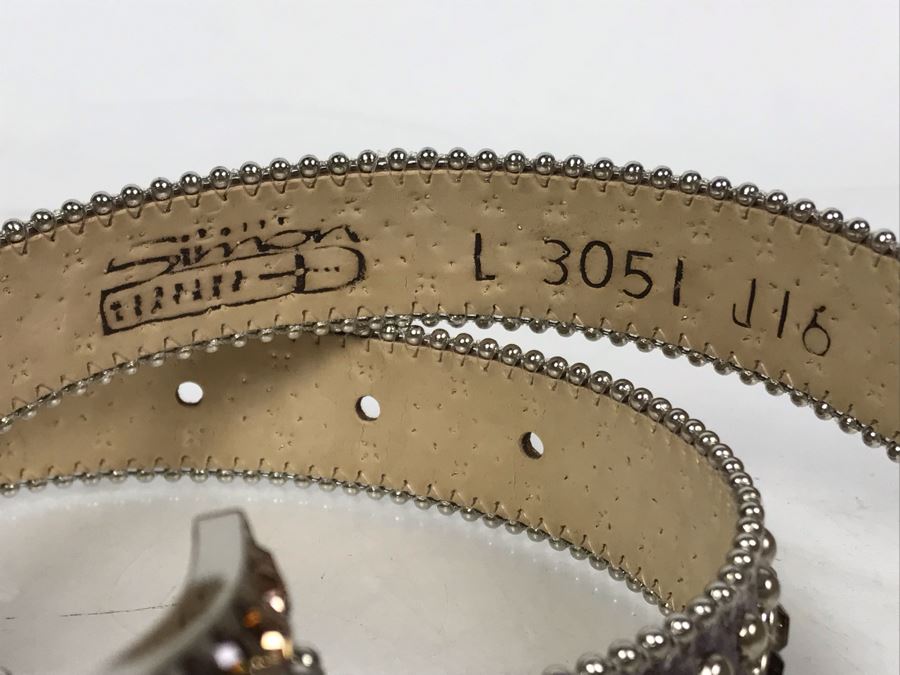 B.B. Simon Swarovski Crystal Belt Size L 32 Retails $500-$600 [Photo 8]