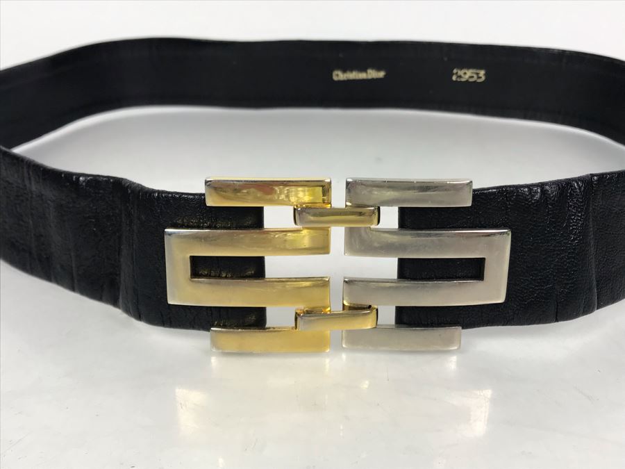 Vintage Christian Dior 2953 Adjustable Belt 31L [Photo 4]