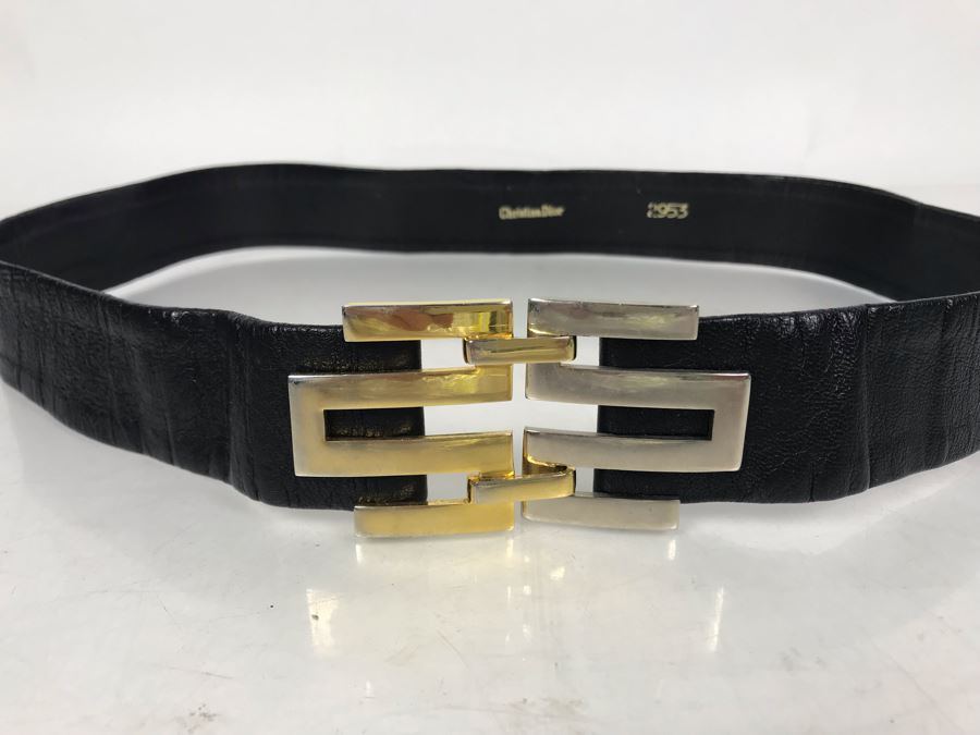 Vintage Christian Dior 2953 Adjustable Belt 31L [Photo 2]