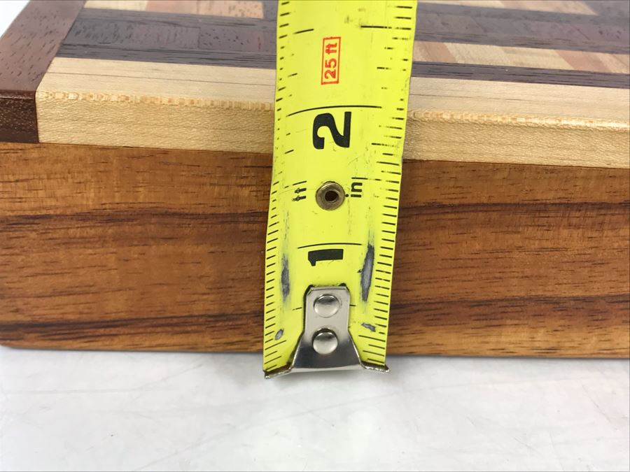 Handmade Wooden Box Signed Underneath By Artist 8W X 4.5D X 2H [Photo 10]