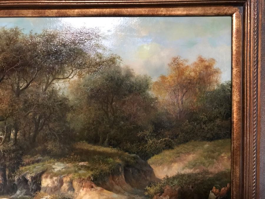 JUST ADDED - Large Copy Of Oil Painting In Stunning Frame 36 X 24 [Photo 10]