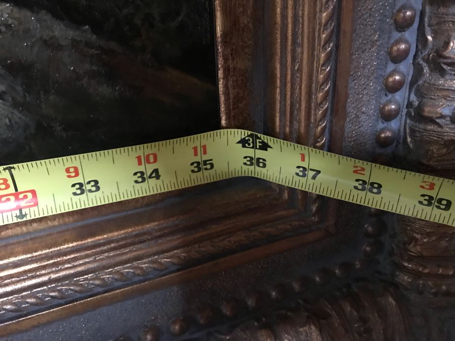 JUST ADDED - Large Copy Of Oil Painting In Stunning Frame 36 X 24 [Photo 11]