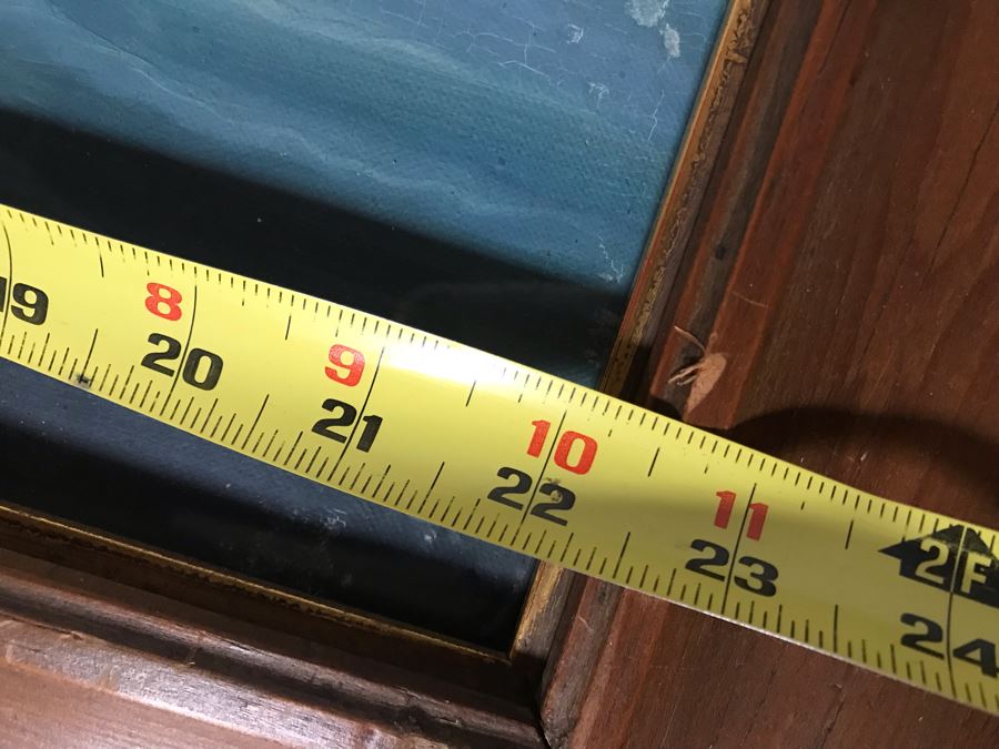 JUST ADDED - Vintage Original British Sailing Ship 'Waterlily' Painting 22 X 16 [Photo 24]