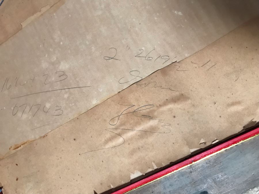 JUST ADDED - Vintage Original British Sailing Ship 'Waterlily' Painting 22 X 16 [Photo 27]