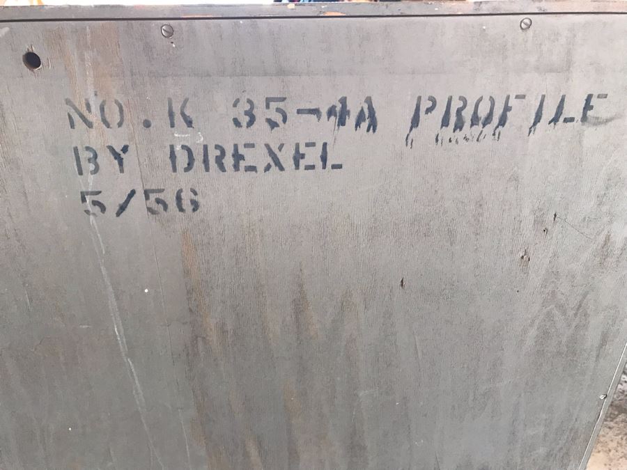 Vintage 1956 Mid-Century Modern Bookcase With Metal Hairpin Legs By Drexel 48W X 16D X 56H [Photo 11]