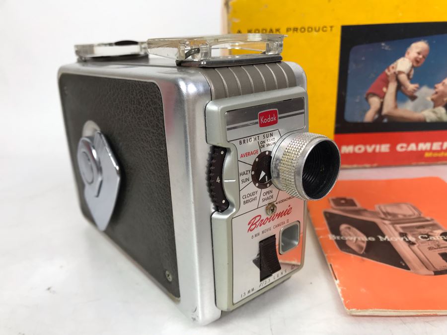 Kodak Brownie Movie Camera Mode 2 With Original Box And Manual [Photo 3]
